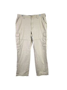 Mens Red Head Beige The Original Trail Head Cargo Pants 100% Cotton Size 36x34